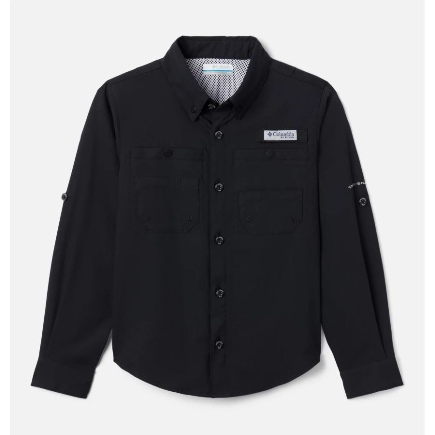 コロンビア ボーイズ Pfg タミアミ 長袖シャツ ブラック