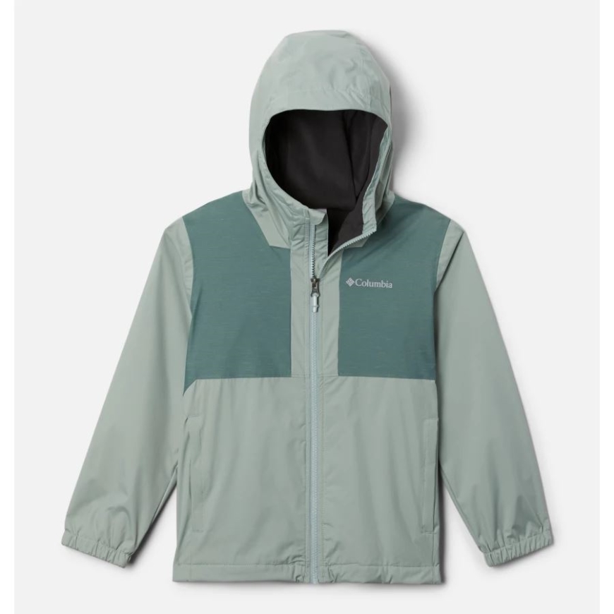 コロンビア ボーイズ レイン トレイル フリース ライニング ジャケット ナイアガラ/メタル スラブ