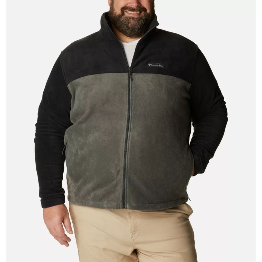 コロンビア ブランド メンズ スティーンズ マウンテン 2.0 フルジップ フリース ジャケット ビッグ ブラック/グリル