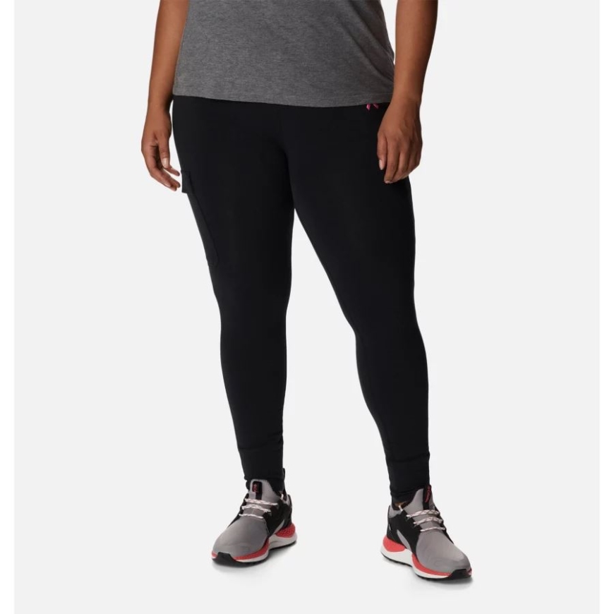 コロンビアブランドの女性用ピンクレギンスプラスサイズブラックでタフなテスト済み