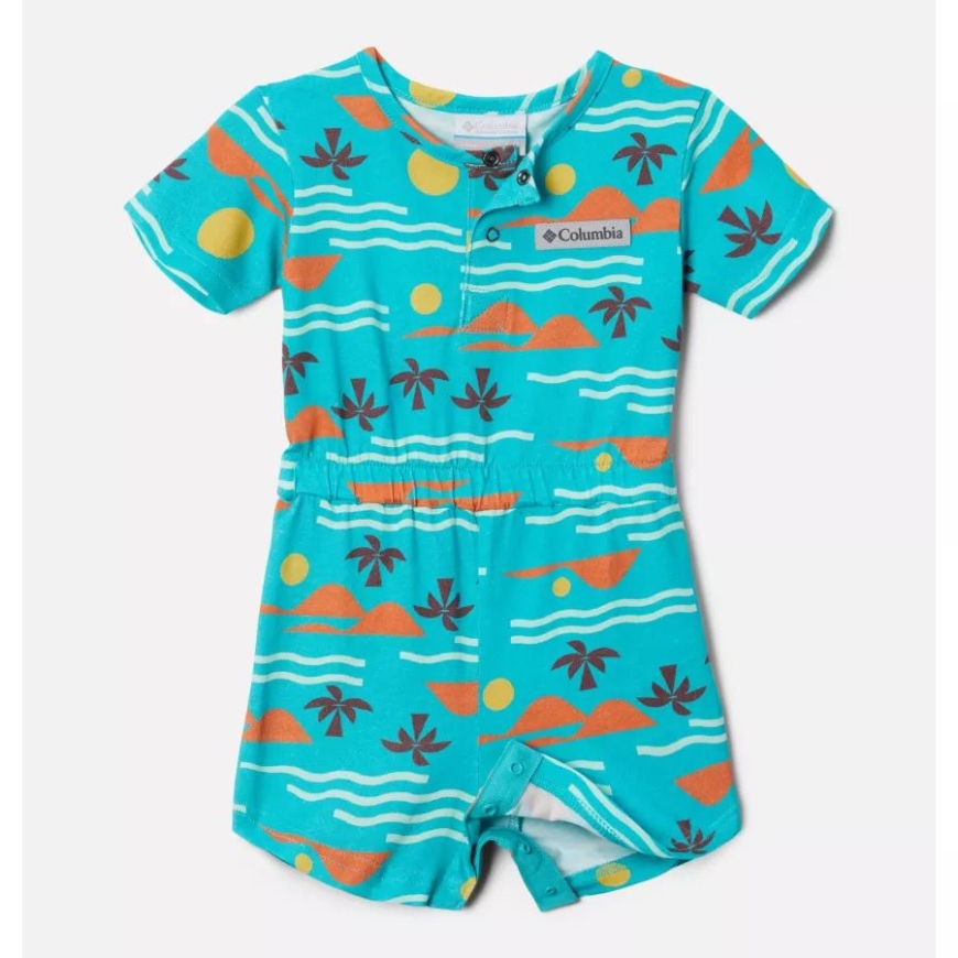 コロンビア ブライト アクア シーサイド インファント リトル シュル プレイスーツ