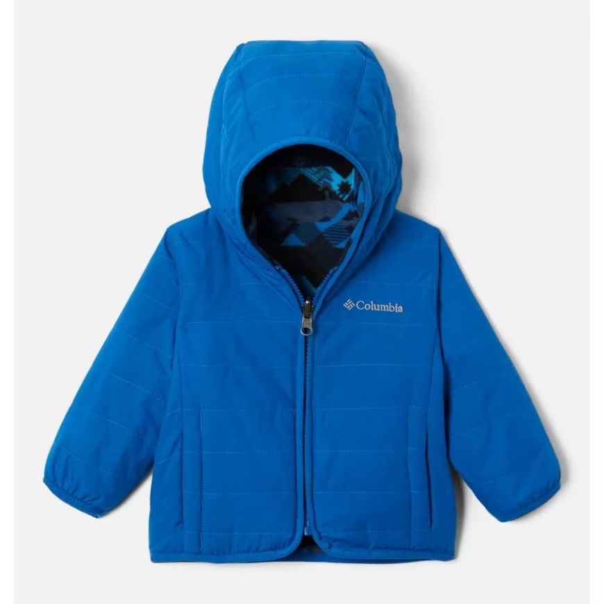 Columbia Bright Indigo/coll Navy チェックポイント インファント ダブルトラブル リバーシブル ジャケット