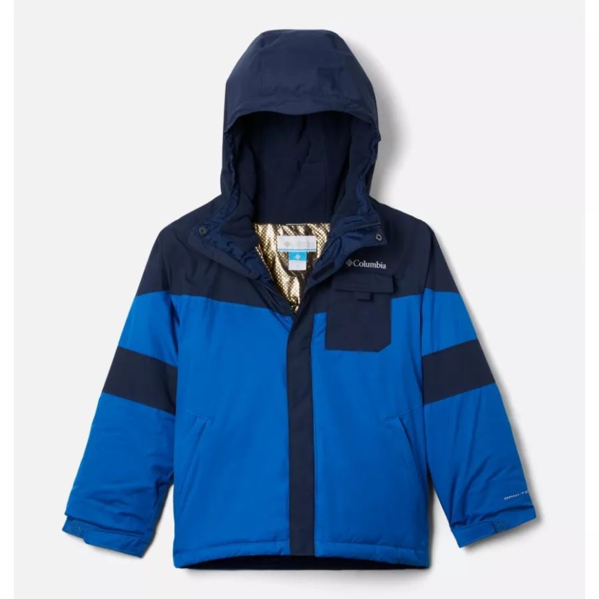 コロンビア ブライト インディゴ/カレッジエイト ネイビー ボーイズ マイティ モグリ ウォータープルーフ スキー ジャケット