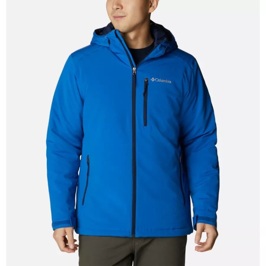 コロンビア ブライト インディゴ/カレッジ ネイビー メンズ ゲート レーサー インサレーテッド ソフトシェル ジャケット