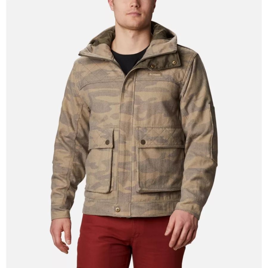 コロンビア ブラウン ガラティン カモ メンズ Phg ガラティン ウール ジャケット