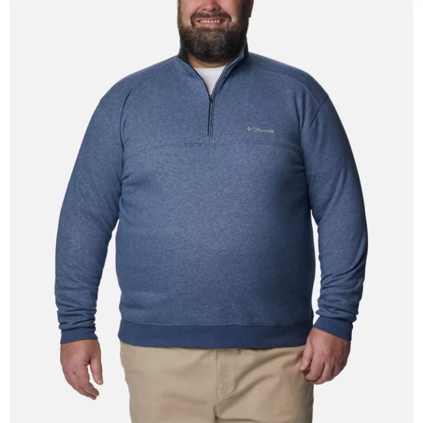 コロンビア カーボン ヘザー メンズ ハート マウンテン II ハーフ ジップ スウェットシャツ ビッグ