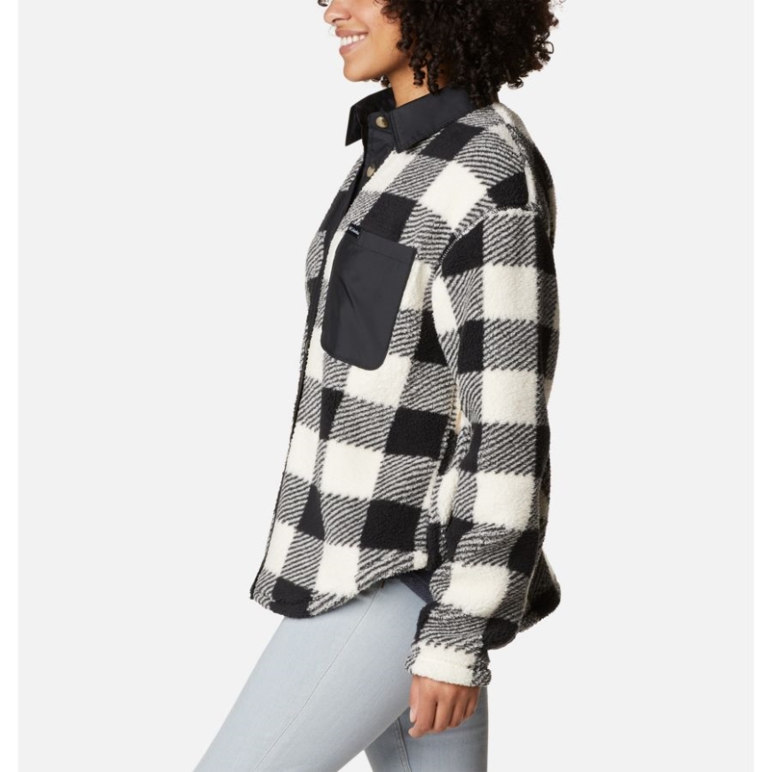 コロンビア チョーク チェック プリント レディース ウエスト ベンド シャツ ジャケット