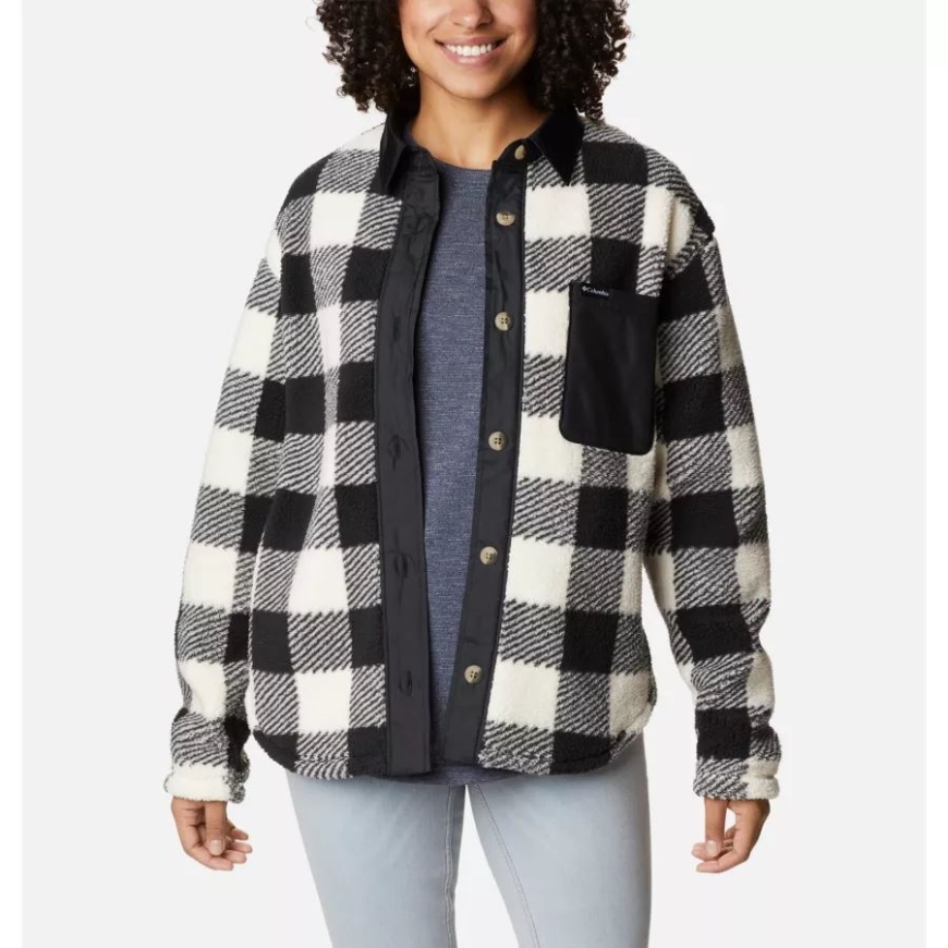 コロンビア チョーク チェック プリント レディース ウエスト ベンド シャツ ジャケット