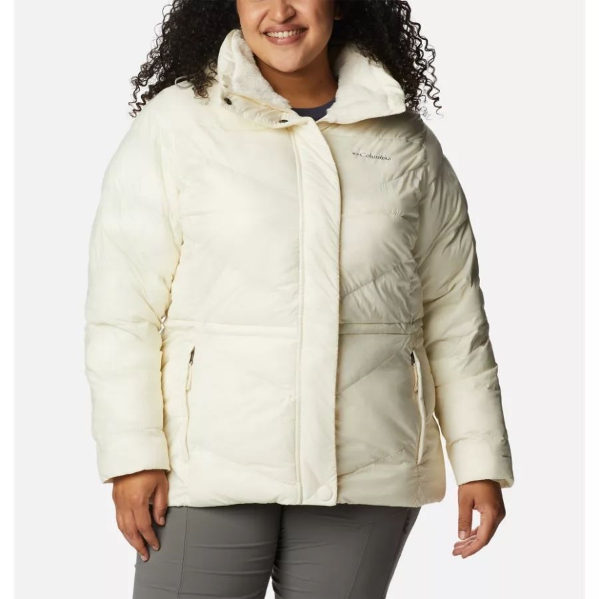 コロンビア チョーク ガンメタル レディース ピーク トゥ パーク II 断熱フード付きジャケット プラスサイズ