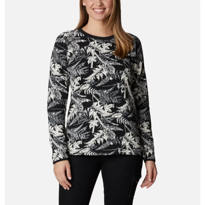 コロンビア チョーク ノース ウッズ トーナル レディース セーター ウェザー フリース クルー シャツ