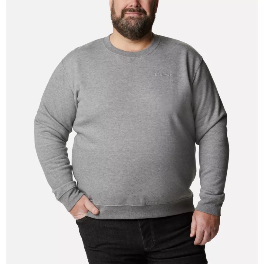 コロンビア チャコール ヘザー メンズ ハート マウンテン II クルー スウェットシャツ ビッグ