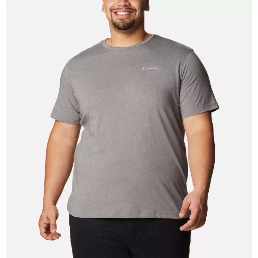 コロンビア シティ グレー ヘザー メンズ シスルタウン ヒルズ ショート スリーブ シャツ ビッグ