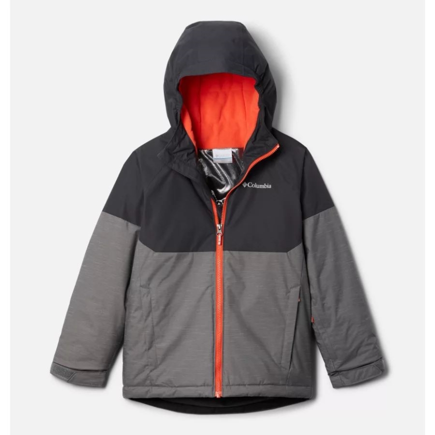 コロンビア シティ グレー ヘザー/シャーク ボーイズ アルパイン アクション ツー ウォータープルーフ スキー ジャケット