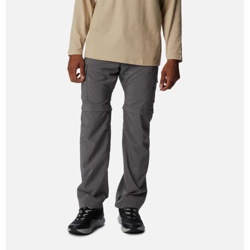 コロンビア シティ グレー メンズ シルバー リッジ ユーティリティ コンバーチブル パンツ
