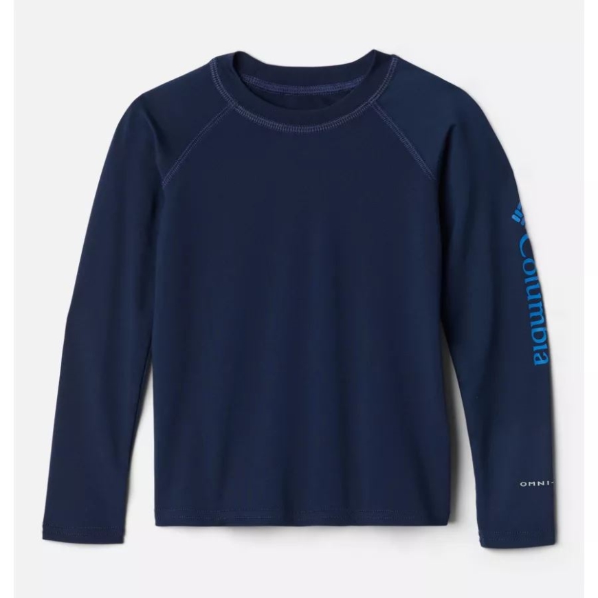 コロンビア カレッジ ネイビー キッズ 幼児 サンディ ショア 長袖 サンガード シャツ