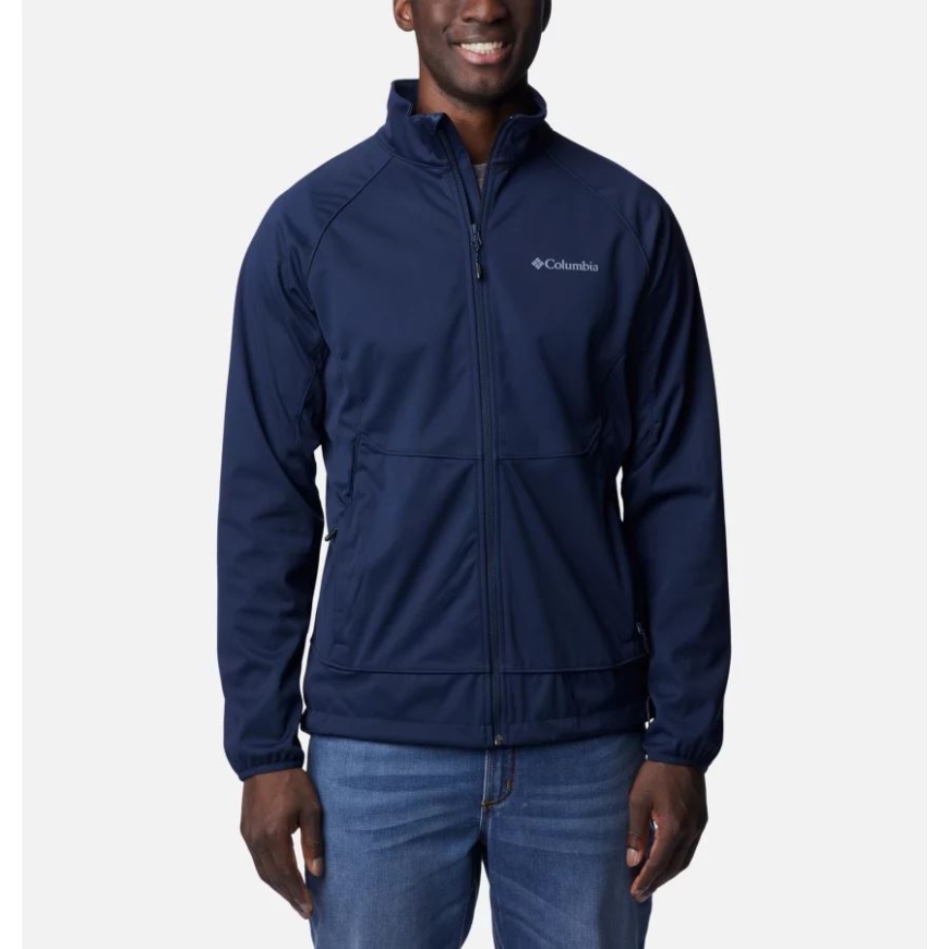 コロンビア カレッジエイト ネイビー メンズ キャニオン メドウズ ソフトシェル ジャケット