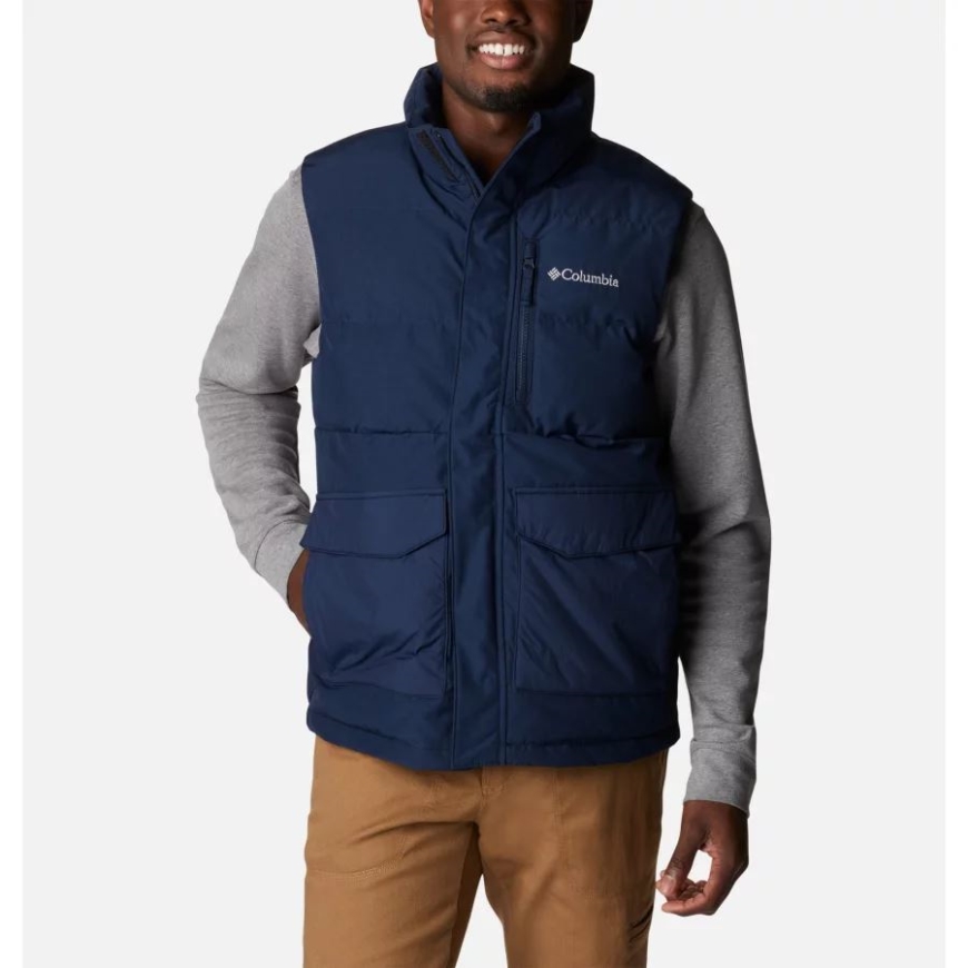 コロンビア カレッジネイビー メンズ マルクアム ピーク フュージョン ベスト