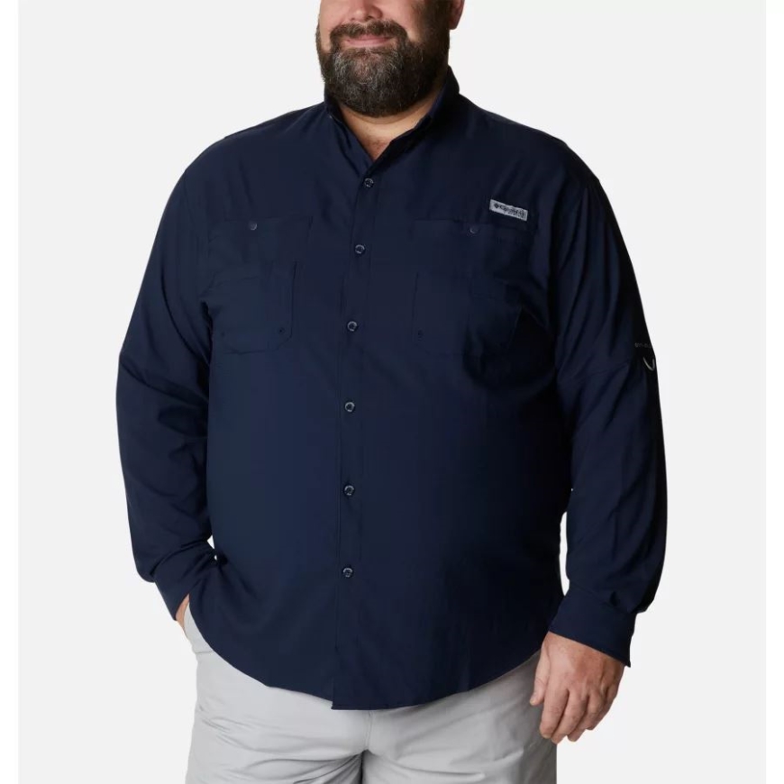 コロンビア カレッジ ネイビー メンズ Pfg タミアミ Ii 長袖シャツ ビッグ