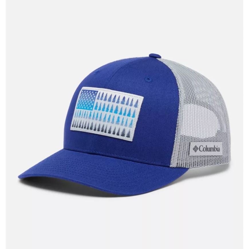 コロンビア コロンビア ツリー フラッグ メッシュ スナップバック ハイ クラウン ダーク サファイア/シーラス グレー