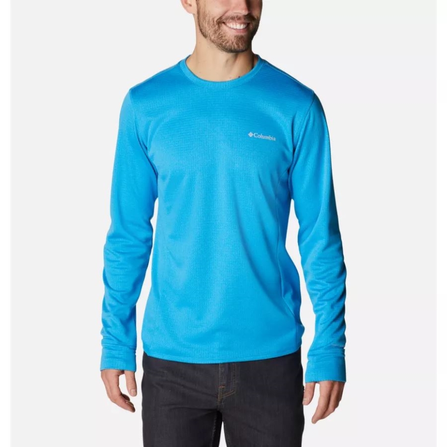 コロンビア コンパス ブルー ヘザー メンズ パーク ビュー クルー シャツ