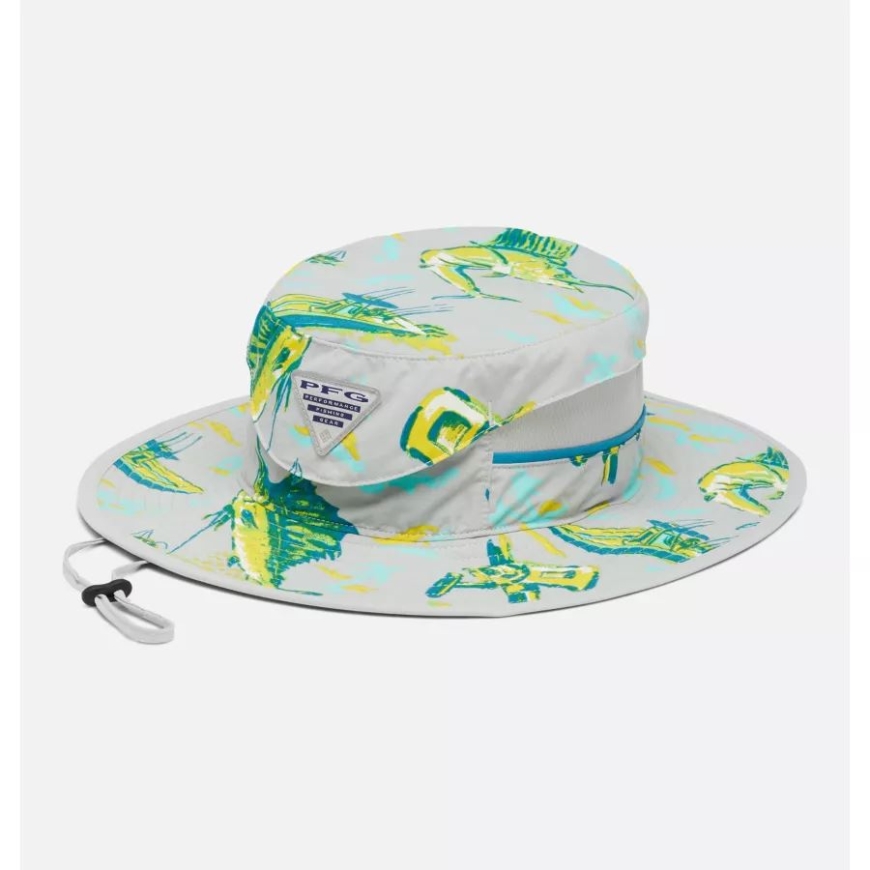 コロンビア クール グレー/リール ドリームズ プリント Pfg スーパー バックキャスト ブーニー ハット