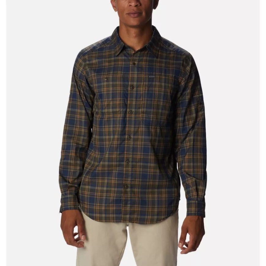 コロンビア コードバン マルチ チェック メンズ シルバー リッジ ユーティリティ ライト チェック シャツ