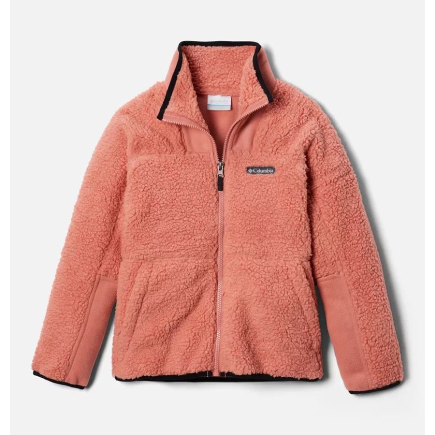 コロンビア ダークコーラル キッズ ウィンターパス シェルパジャケット
