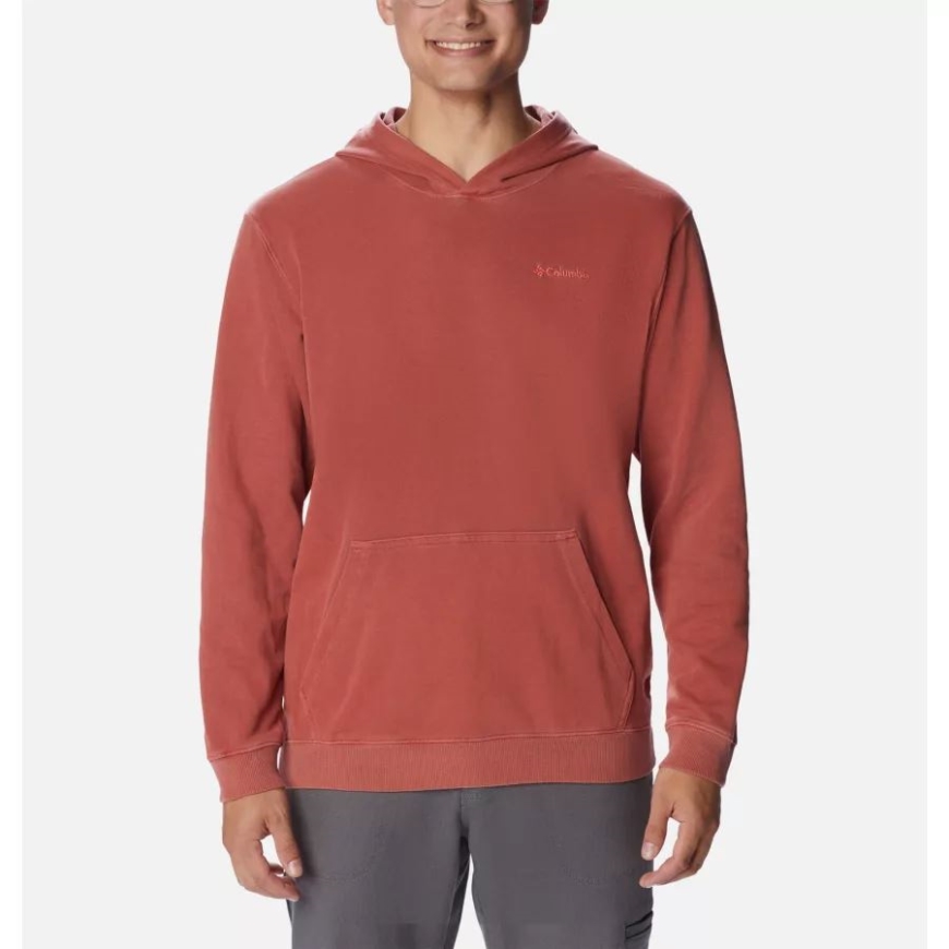 コロンビアダークコーラルメンズコロンビアロッジフレンチテリーノベルティパーカー