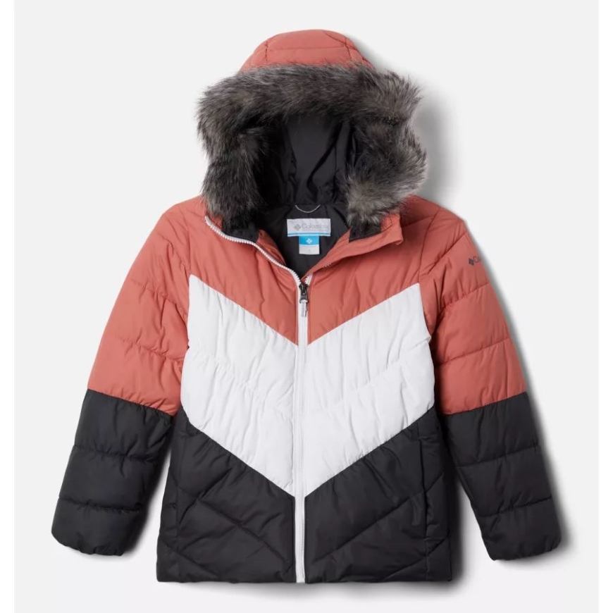 コロンビア ダークコーラル/サメ/ホワイト ガールズ アークティックブラスト スキージャケット