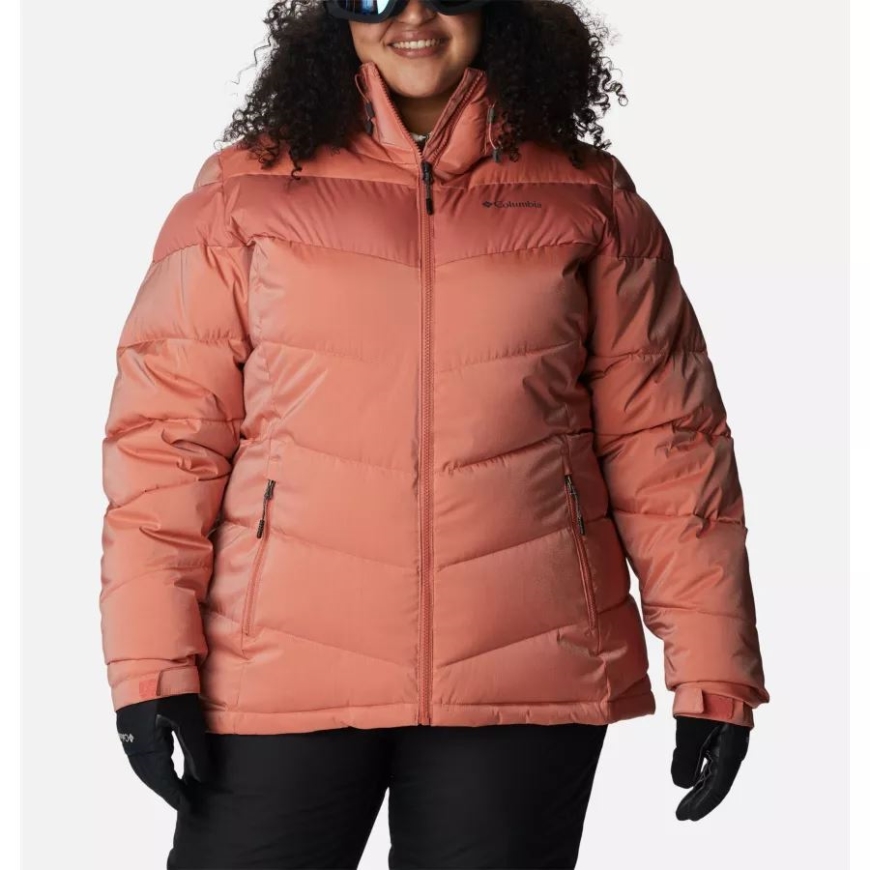 コロンビア ダーク コーラル シーン レディース アボット ピーク インサレーテッド ジャケット プラスサイズ