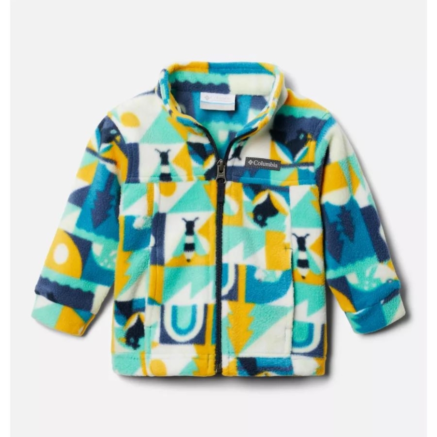 コロンビア ディープ マリン サマー エスケープ ボーイズ インファント ジング III プリント フリース ジャケット