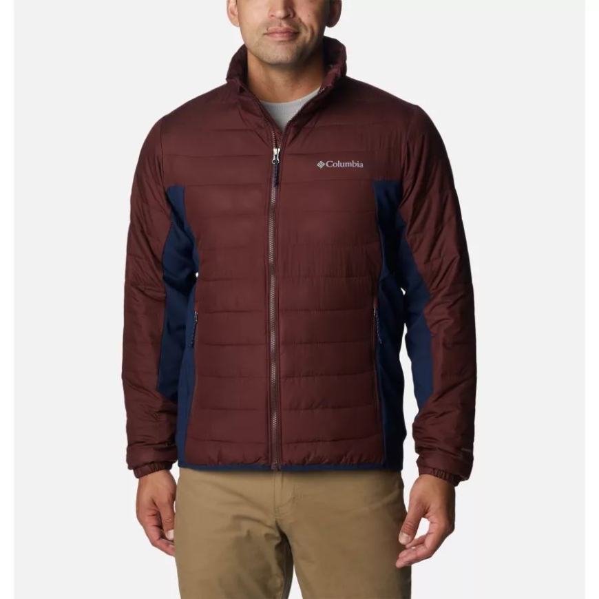コロンビア エルダーベリー/カレッジエイト ネイビー メンズ パウダー ライト インサレーテッド ジャケット