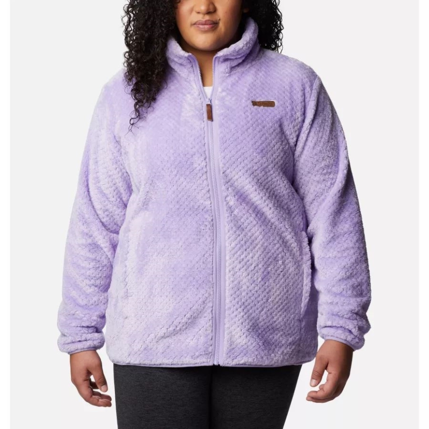 コロンビア フロスト パープル レディース ファイヤー サイド II プラッシュ フルジップ フリース プラスサイズ