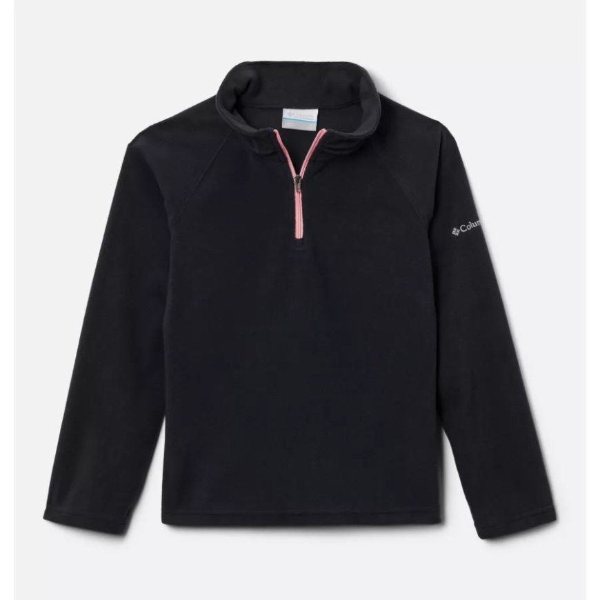 コロンビア ガールズ グレイシャル フリース 1/4 ジップ プルオーバー ブラック