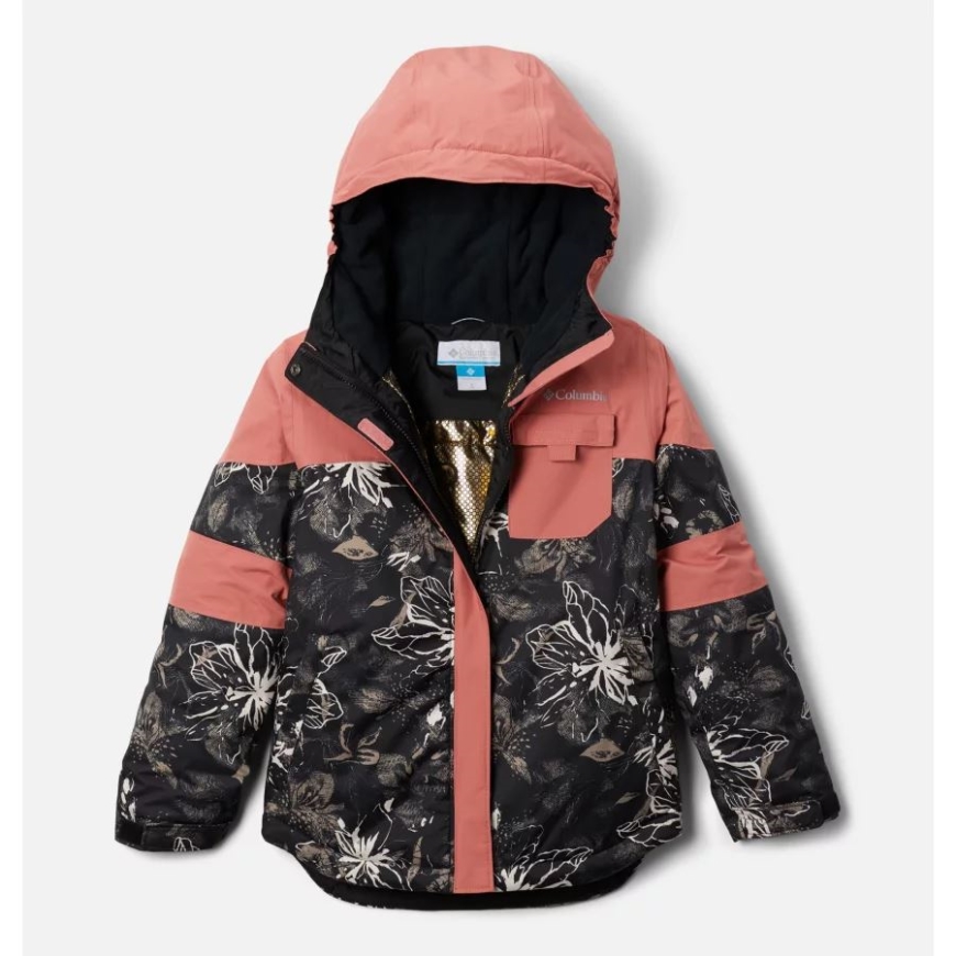 コロンビア ガールズ マイティ モーグル II オムニヒート インフィニティ インサレーテッド ジャケット ブラック アウレリアン/ダークコーラル