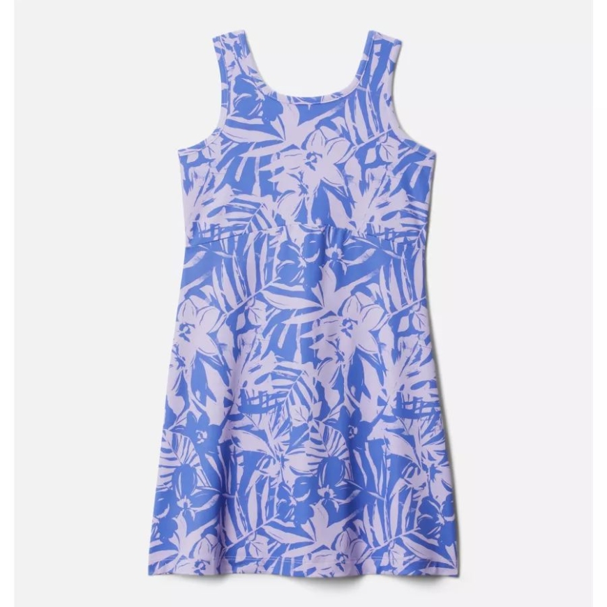 コロンビア ガールズ Pfg フリーザー ドレス Ii バイオレット シー パームトロピック