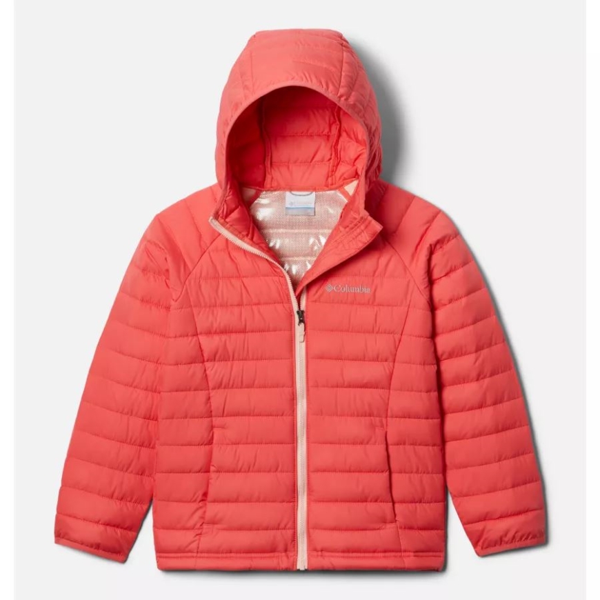 コロンビア ガールズ パウダー ライト フード付きジャケット ブラッシュ ピンク