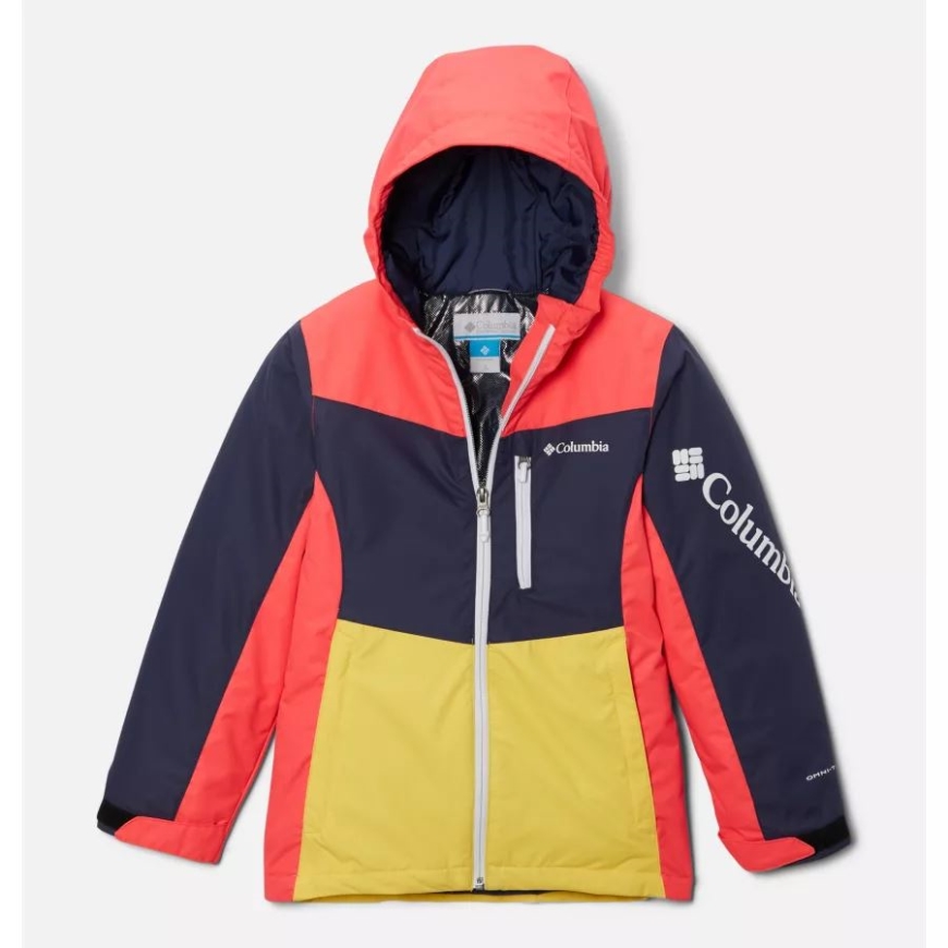 コロンビア ガールズ ロージー ラン インサレーテッド ジャケット 夜行性/ネオン サンライズ/サングロー