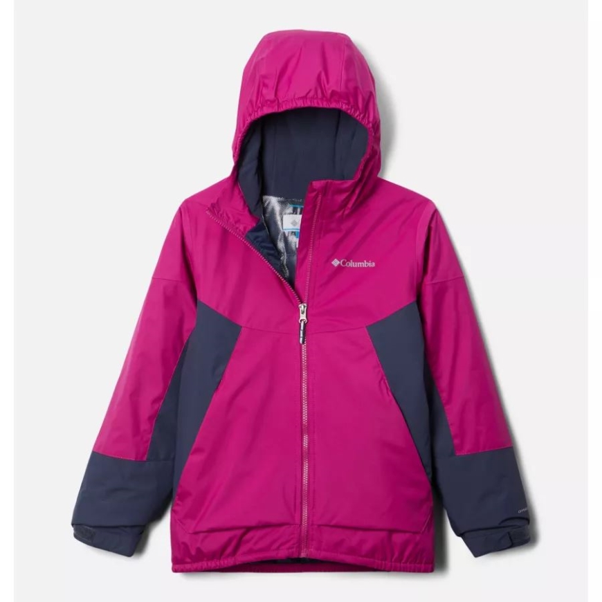 コロンビア ガールズ スノー プロブレム ジャケット ワイルド フクシア/ノクターナル