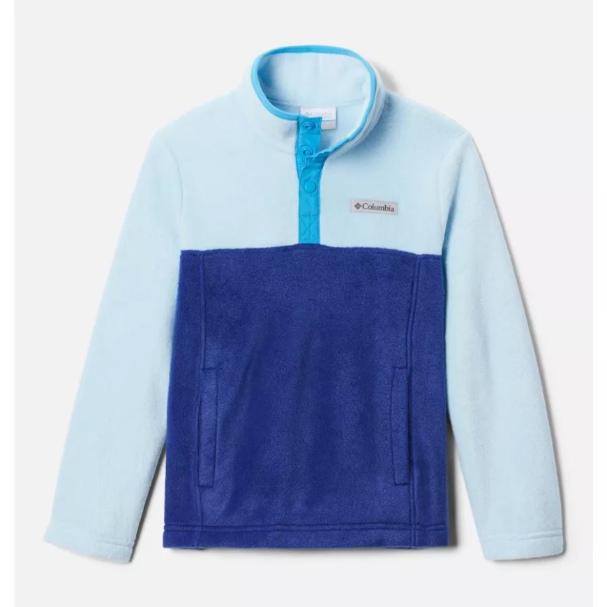 コロンビア ガールズ スティーンズ マウンテン 1/4 スナップ フリース プルオーバー オーラ/ワイルド フクシア