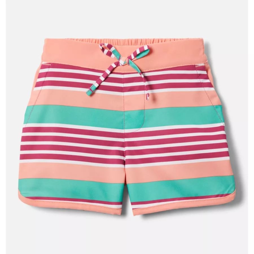 コロンビア ガールズ 幼児 サンディ ショア ボードショーツ ワイルド フクシア ミロ ストライプ