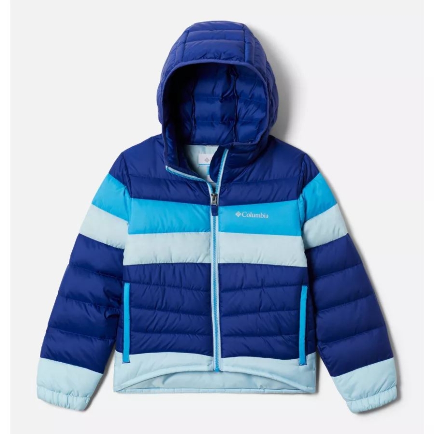 コロンビア ガールズ タンブル ロックダウン フード付きジャケット ダークサファイア/スプリングブルー/ブルーチル
