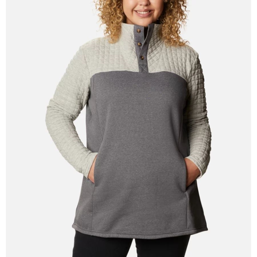 コロンビア グレー アッシュ ヘザー レディース サンデー サミット II チュニック プラス サイズ
