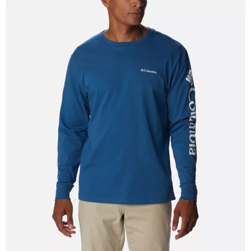 コロンビアインパルスブルーメンズノースカスケード長袖Tシャツ