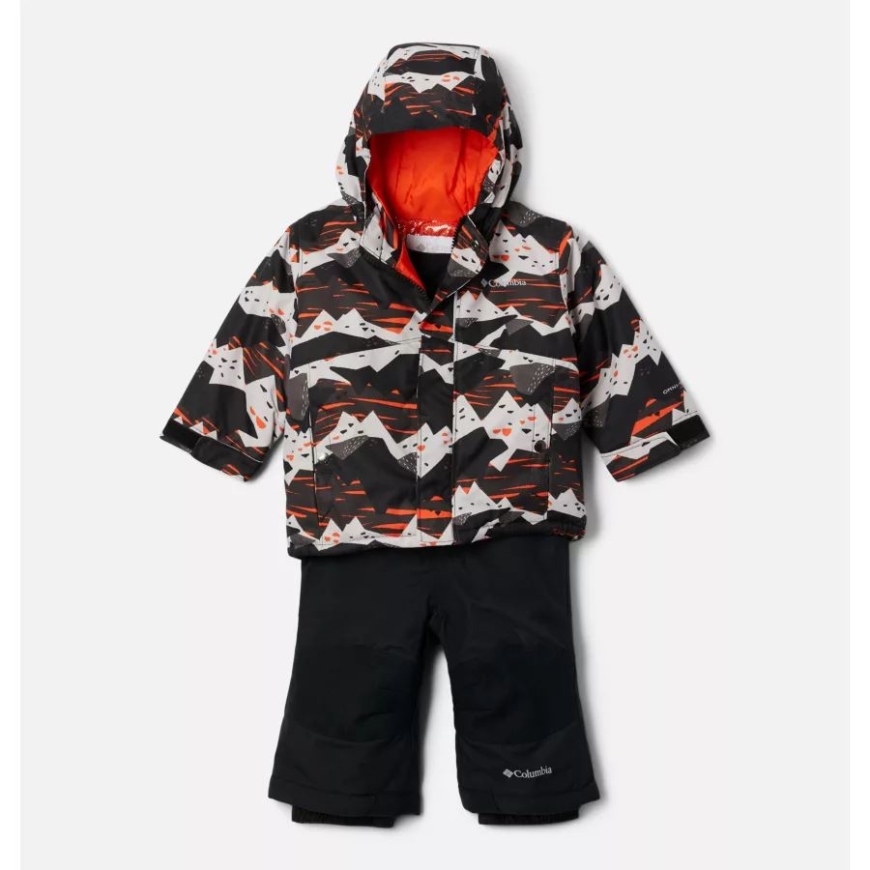 コロンビア インファント ブガ ジャケット & ビブ セット レッド クオーツ スクラップスケープ