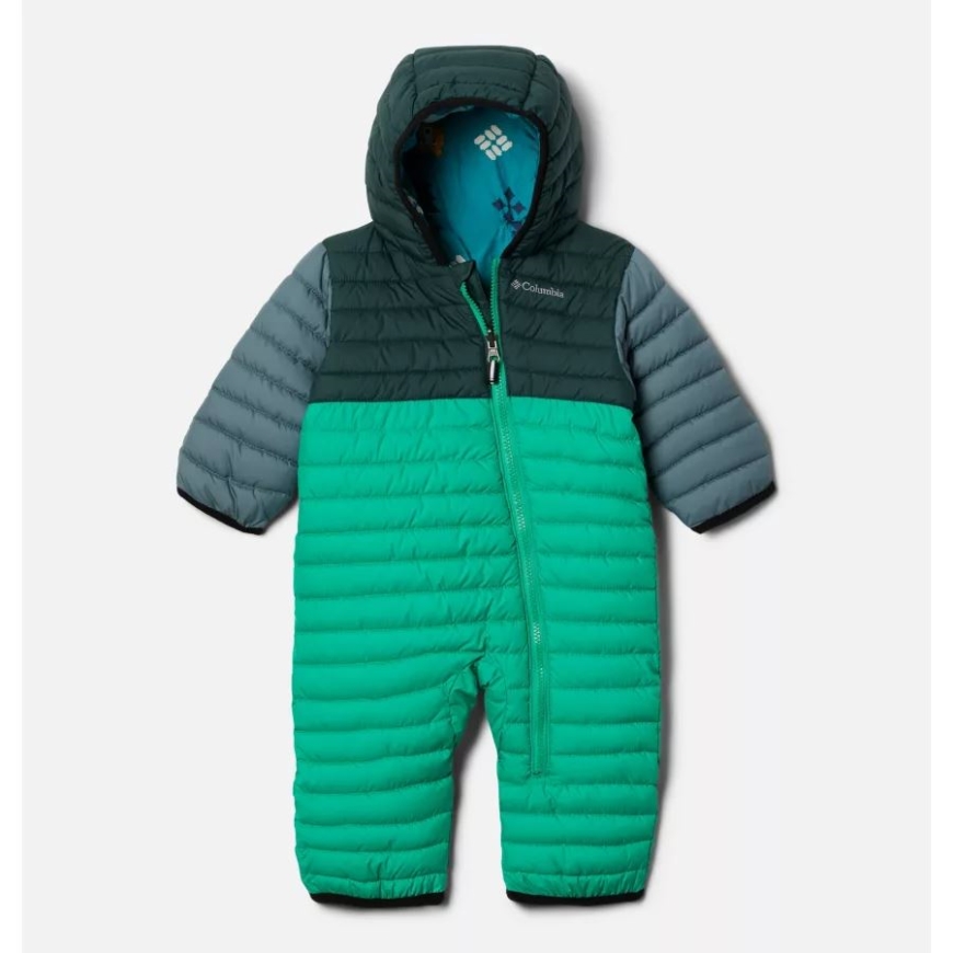 コロンビア インファント パウダー ライト リバーシブル ホオジロ ダークライム/スプルース/メタル
