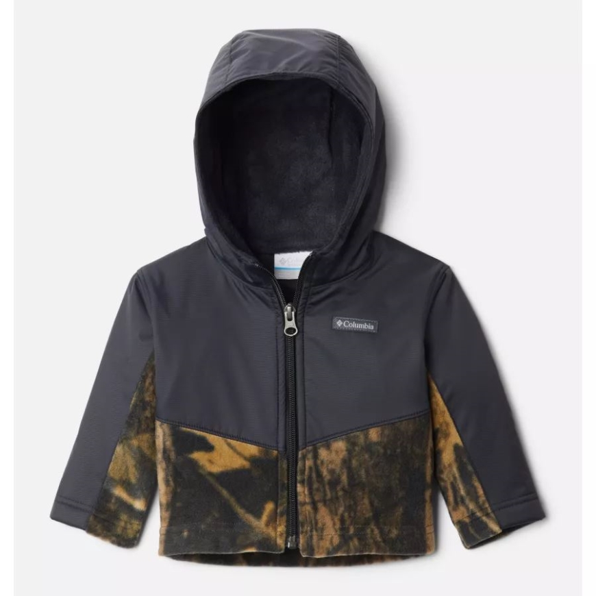 コロンビア キッズ インファント スティーンズ マウンテン オーバーレイ フード付きジャケット ティンバーウルフ プリント/ブラック