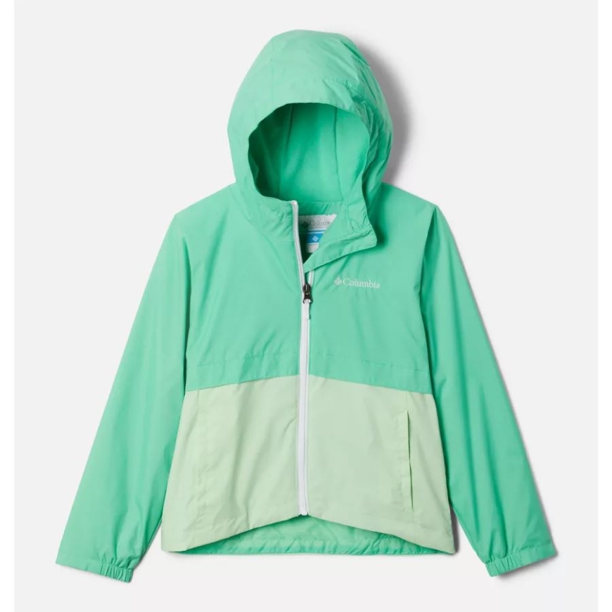 コロンビア ライト ジェイド/キー ウェスト ガールズ レインジラ ジャケット