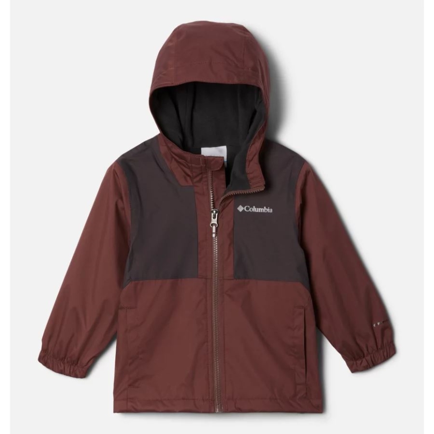 コロンビア ライトレーズン/ブラック スラブ 男の子用 幼児 雨の小道 フリース裏地付きジャケット