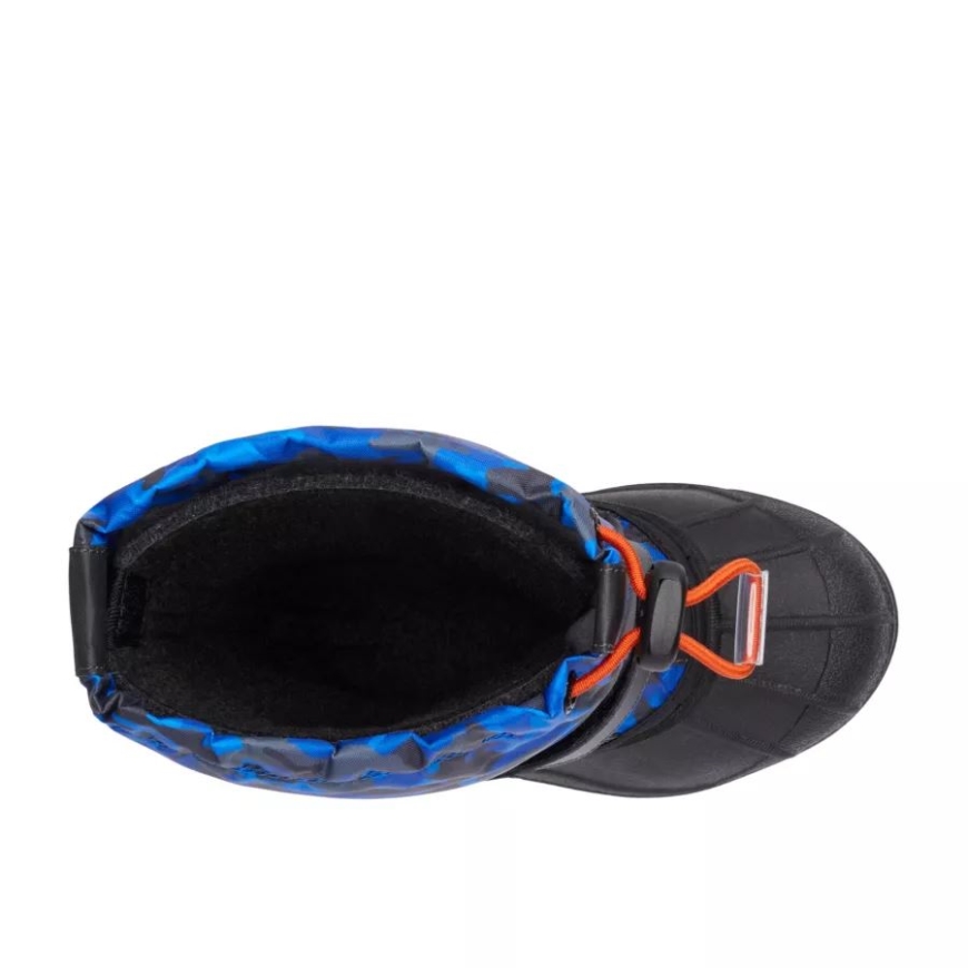 コロンビア リトル キッズ パウダーバグ フォーティ プリント ブーツ シャーク/ピリッとしたオレンジ